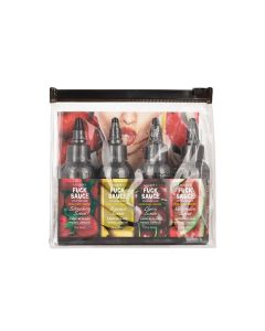 Fuck Sauce Flavored Water Based Personal Lubricant Variety 4 Pack - 2 oz Each